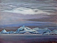 5 AM Antarctica--acrylic on canvas 30x40