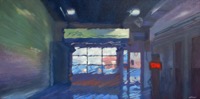 Car Wash--oil on canvas 20x40