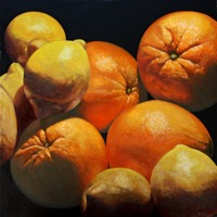 Citrus--oil on canvas 30x30
