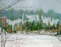 From My Bedroom--oil on canvas 22x28