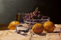 Glass and Fruit--oil on canvas 20x30