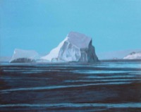 Iceberg--acrylic on linen 16x20