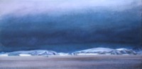 Polar Night--acrylic on canvas 10x20