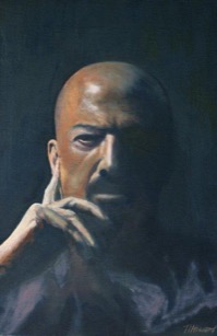 Self Portrait--oil on canvas 18x12