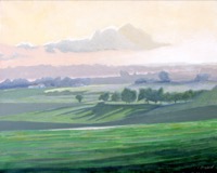 The Fields of Waterloo--acrylic on linen 16x20