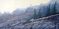 Towards the Crest--oil on canvas 20x40